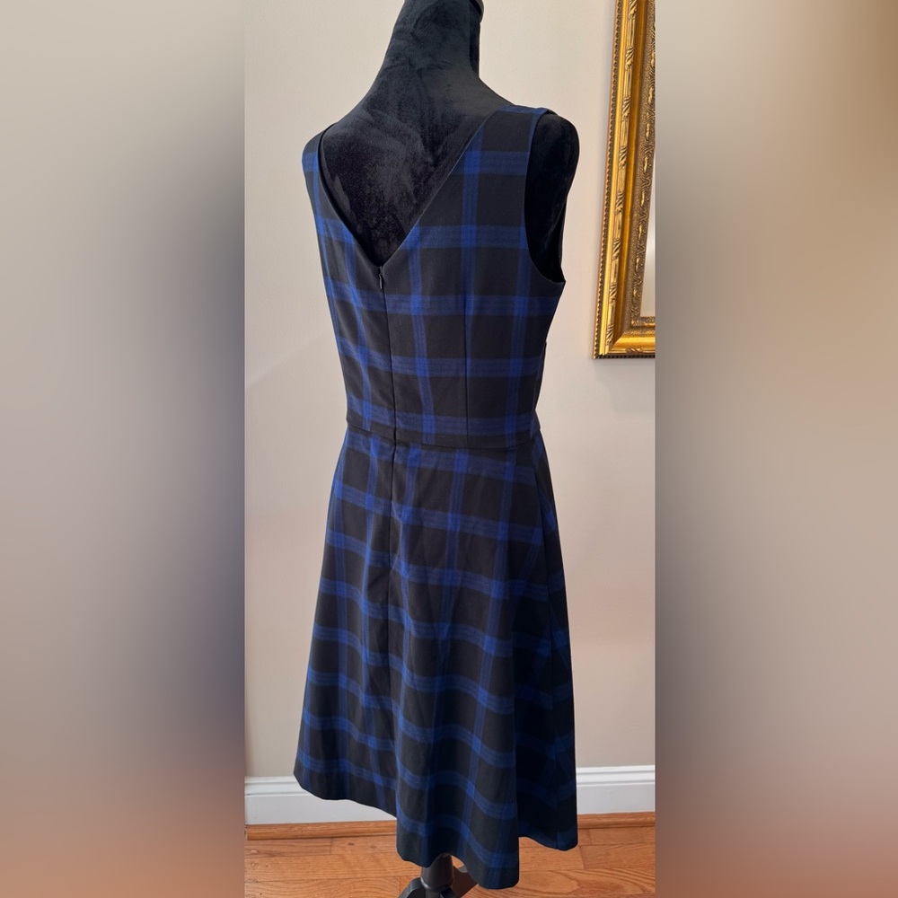 APNY preppy v-neck jumper sleeveless dress Y2K size 10 fully lined‎ zip up - Picture 6 of 15